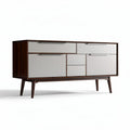 Modern wooden sideboard with storage drawers and sleek design 150 x 40 x 75cm