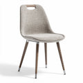 Fabric dining chair with wooden legs and ergonomic design 45 x 45 x 85cm